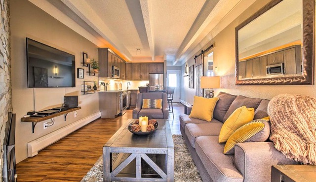 Steps to Ski Shuttle! Frisco Condo w/Indoor Pool