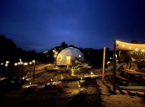 Stunning Geo Dome with Joshua Tree vibes