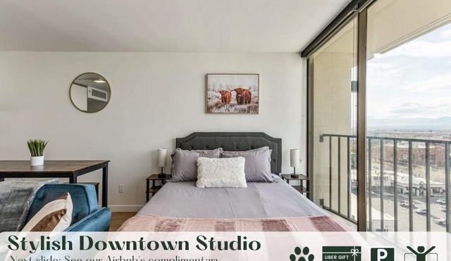 Stylish Downtown Studio Conference Rooms Free Pkg Gym