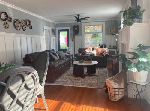 Stylish Family Home w Inviting Porches & Backyard