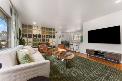 The Aspen is a mid-century modern upstairs unit.