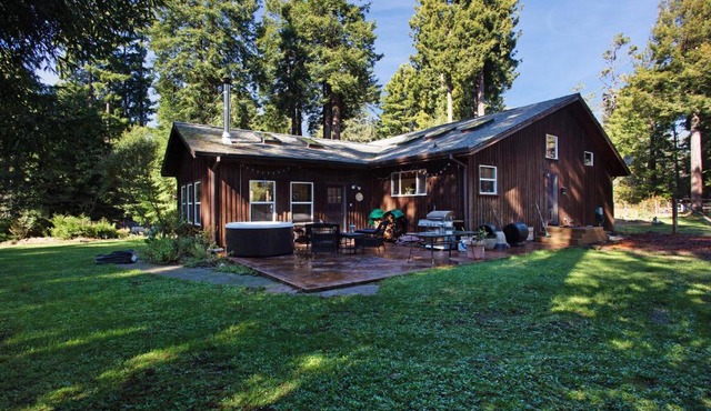 Tree-lined Home with Hot Tub Firepit & Large Yard