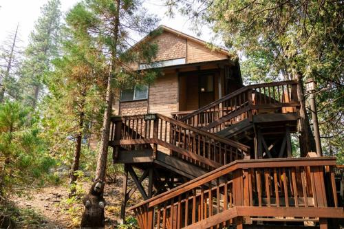 Treehouse Retreat Sleeps 10 Big Deck