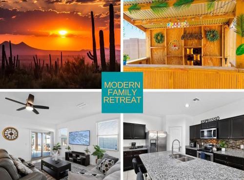 Tropical Desert Oasis Phoenix 5BR 3Bath with Outdoor Tiki Bar & BBQ