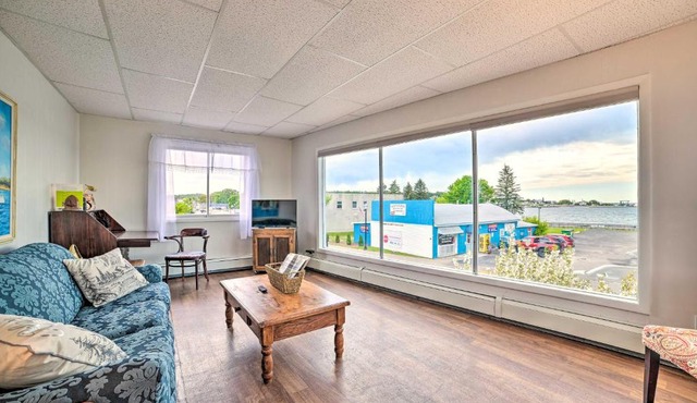 Walkable St Ignace Condo w/Lake Huron Views