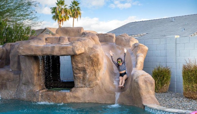 Water Slide, Cave Hot Tub, Game Room and Heated Pool