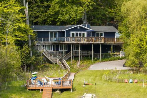 Waterfront Deck + Dock: Torch Lake Home!