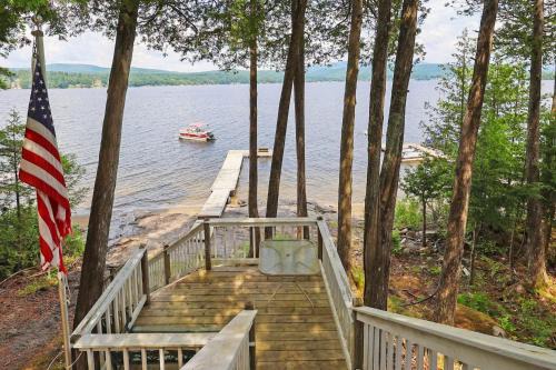 Waterfront Deck + Views: Schroon Lake Sanctuary
