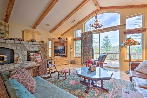 Wraparound Deck: Woodland Cabin in Lake Arrowhead