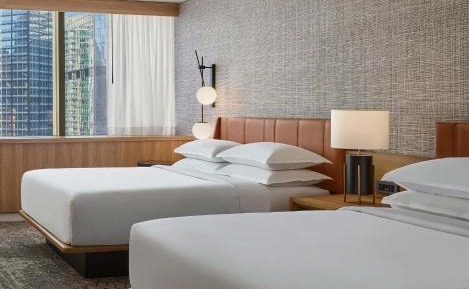 Traditional Queen Room with Two Queen Beds with Roll-in Shower - Mobility and Hearing Accessible