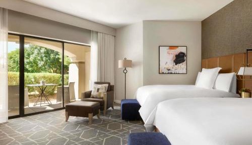 Deluxe Queen Room with Two Queen Beds and Patio or Balcony - Pool View