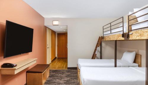 Room with Five Bunk Beds
