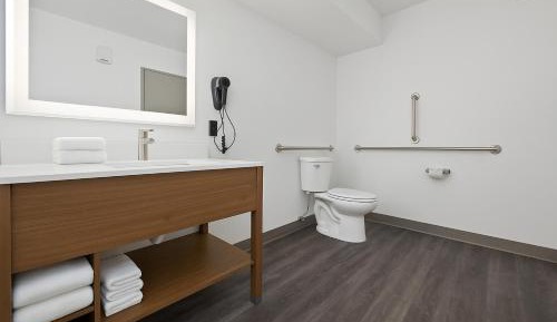Queen Room with Roll-in Shower - Mobility Accessible/Non-Smoking