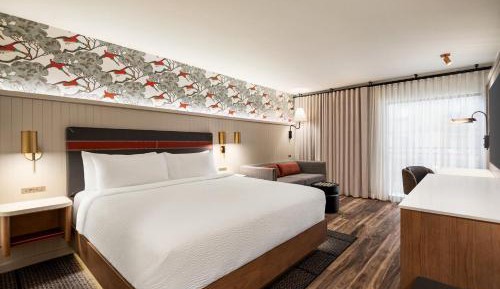 King Suite with Sofa Bed and Atrium View