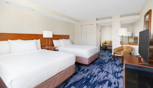 Double Suite with Two Double Beds and Sofa Bed