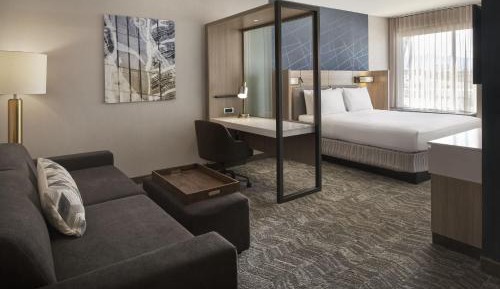 King Suite with Roll-In Shower and Trundle Sofa - Mobility Access